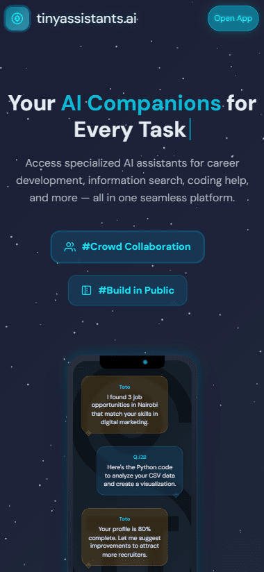 TinyAssistants preview